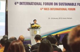 Nhuan元総長による基調講演の写真